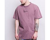 Triko Karl Kani Small Signature Washed Tee dark violet