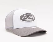 Kšiltovka Von Dutch Boston Trucker Cotton Twill WHITE/GREY