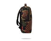 Batoh Sprayground Shark Shape Checkered Camo / Brown Backpack