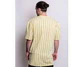 Triko Signature Karl Kani Jeans Washed Pinstripe Tee light yellow