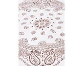 Šátek Urban Classics Bandana Wht/Brn