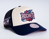 Kšiltovka Mitchell & Ness Houston Rockets Off White Trucker HWC Off White