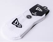 3 páry ponožek New Era Flag Invisible 3Pack White