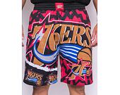 Kraťasy Mitchell & Ness NBA Jumbotron 2.0 Shorts Philadelphia 76Ers Black / Red
