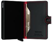Peněženka Miniwallet Secrid Perforated Black-Red