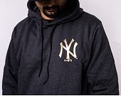 Mikina New Era MLB Foil Back Print Hoody New York Yankees Dark Grey/Metallic Gold