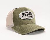 Kšiltovka Von Dutch Kent Trucker Velvet Khaki/Sand