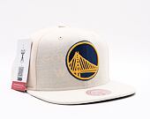 Kšiltovka Mitchell & Ness Cut Away Snapback Nba Golden State Warriors Off White