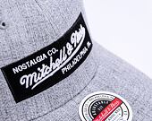 Kšiltovka Mitchell & Ness Box Logo Classic Snapback Branded Grey Heather