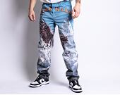 Kalhoty Karl Kani Small Signature Baggy Five Pocket Eagle Denim multicolor
