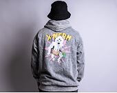 Mikina Rip & Dip X-Nerm Hoodie Charcoal Mineral Wash
