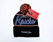 Kulich Mitchell & Ness SCRIPT POM BEANIE HWC New York Knicks Black