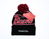 Kulich Mitchell & Ness SCRIPT POM BEANIE HWC Portland Trail Blazers Black