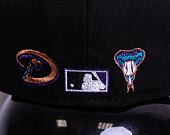 Kšiltovka New Era 59FIFTY MLB Team Color Split Arizona Diamondbacks - Black