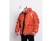 Bunda Karl Kani OG Paisley Puffer Jacket dark orange/white/black
