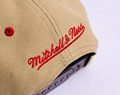 Kšiltovka Mitchell & Ness CLASSIC CANVAS SNAPBACK Chicago Bulls Tan