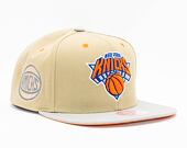 Kšiltovka Mitchell & Ness CLASSIC CANVAS SNAPBACK New York Knicks Tan