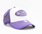 Kšiltovka Von Dutch Boston Trucker Cotton Twill White/Purple