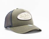 Kšiltovka Von Dutch Boston Trucker Cotton Twill Khaki/Grey