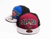 Kšiltovka New Era 59FIFTY Word Ark Miami Heat Team Color