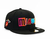 Kšiltovka New Era 59FIFTY NBA22 City Official Logo Miami Heat
