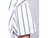 Triko Karl Kani Small Signature Heavy Jersey Pinstripe Tee white/black
