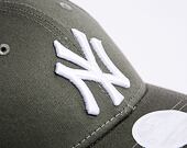 Dámská kšiltovka New Era 9FORTY Womens MLB League Essential New York Yankees - Olive / White