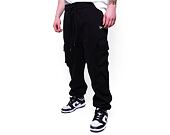 Tepláky New Era Relaxed Cargo Joggers Black / Off White