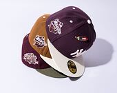 Kšiltovka New Era 59FIFTY MLB WS Sidepatch Trail Mix Oakland Athletics Frosted Burgundy