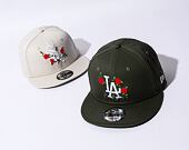 Kšiltovka New Era 9FIFTY MLB Flower Los Angeles Dodgers New Olive