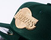Kšiltovka New Era 9FIFTY NBA Repreve Los Angeles Lakers Dark Green / Oat Milk