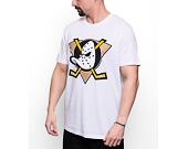 Triko Mitchell & Ness NHL Team Logo Tee Anaheim Ducks White