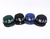 Kšiltovka New Era 59FIFTY MLB All-Over-Paisley Oakland Athletics Team Color / Optic White