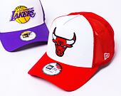 Kšiltovka New Era - NBA Team Clear 9FORTY Trucker - Chicago Bulls - White / Red
