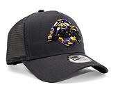 Kšiltovka New Era 9FORTY A-Frame Trucker NBA Team Camo Infill Los Angeles Lakers Graphite