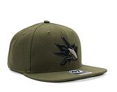 Kšiltovka '47 Brand NHL San Jose Sharks Ballpark Camo CAPTAIN Sandalwood