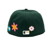 Kšiltovka New Era 59FIFTY MLB Floral Oakland Athletics Dark Green