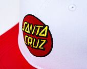 Kšiltovka Santa Cruz Classic Dot Snapback White Black Red