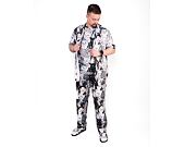 Kalhoty RIP N DIP Family Tree Wige leg Cotton Twill Pants Black