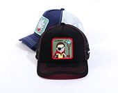 Kšiltovka Capslab Rick and Morty - Wizard Morty Trucker Black / Burgundy