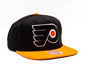 Kšiltovka Mitchell & Ness NHL Team 2 Tone 2.0 Snapback Philadelphia Flyers Black / Orange