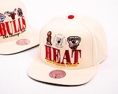 Kšiltovka Mitchell & Ness NBA Reframe Retro Snapback Hwc Miami Heat Off White