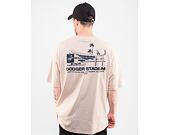 Triko New Era MLB Stadium Graphic Oversized Tee Los Angeles Dodgers Stone / Navy