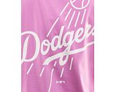 Triko New Era MLB Pastel Oversized Tee Los Angeles Dodgers Wild Rose Pink / Off White