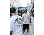 Triko New Era Character Graphic Oversized Tee Branded White / Black