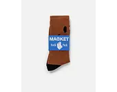 Ponožky Market Smiley Oversized Socks Rust