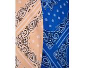 Košile Karl Kani Chest Signature Paisley Block Resort Shirt blue/sand