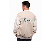 Bunda  Karl Kani Og Fleece College Jacket off white/white