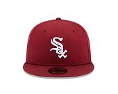 Kšiltovka New Era 59FIFTY MLB League Essential Chicago White Sox Cardinal / White
