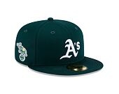 Kšiltovka New Era 59FIFTY MLB Team Side Patch Oakland Athletics Dark Green / White